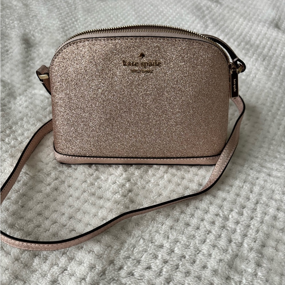 Kate Spade Gold Tinsel Small Dome Crossbody